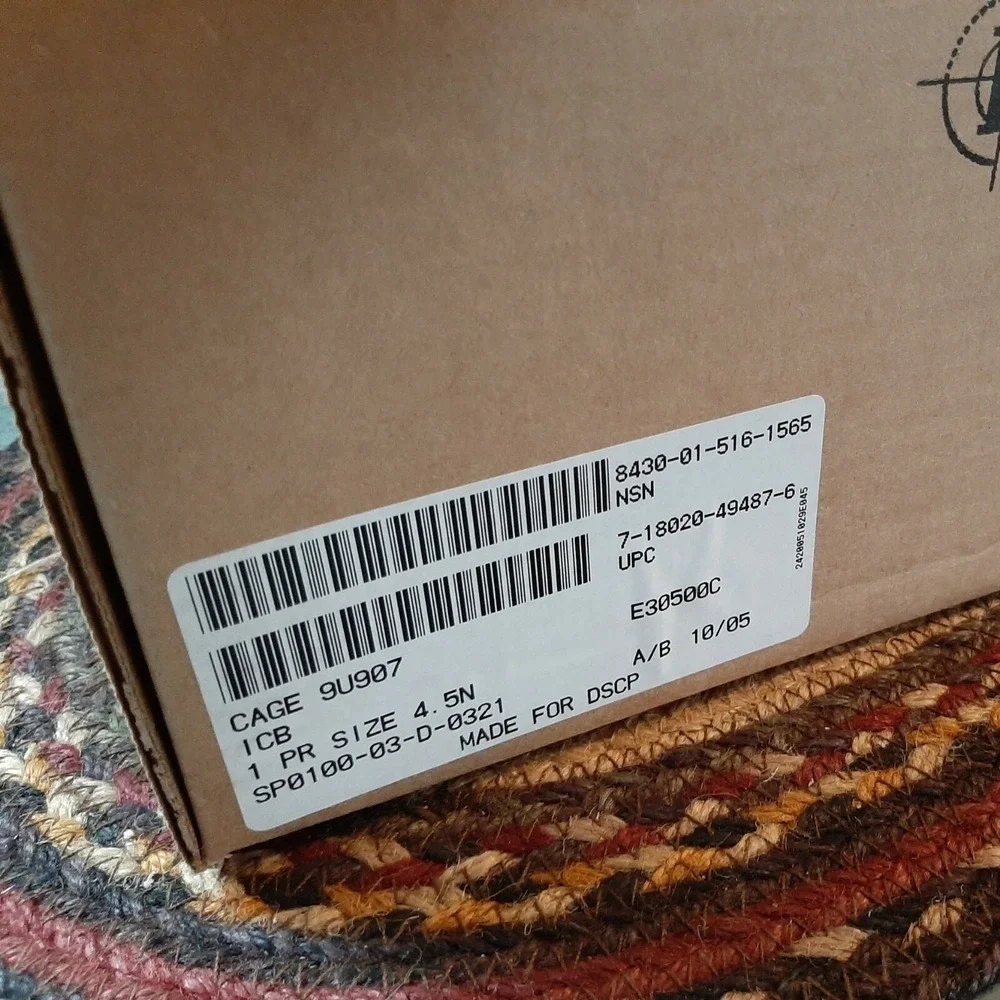 NEW Army Desert Temperate Weather Work Combat Boots Military Bates Tan‎ 4.5N
